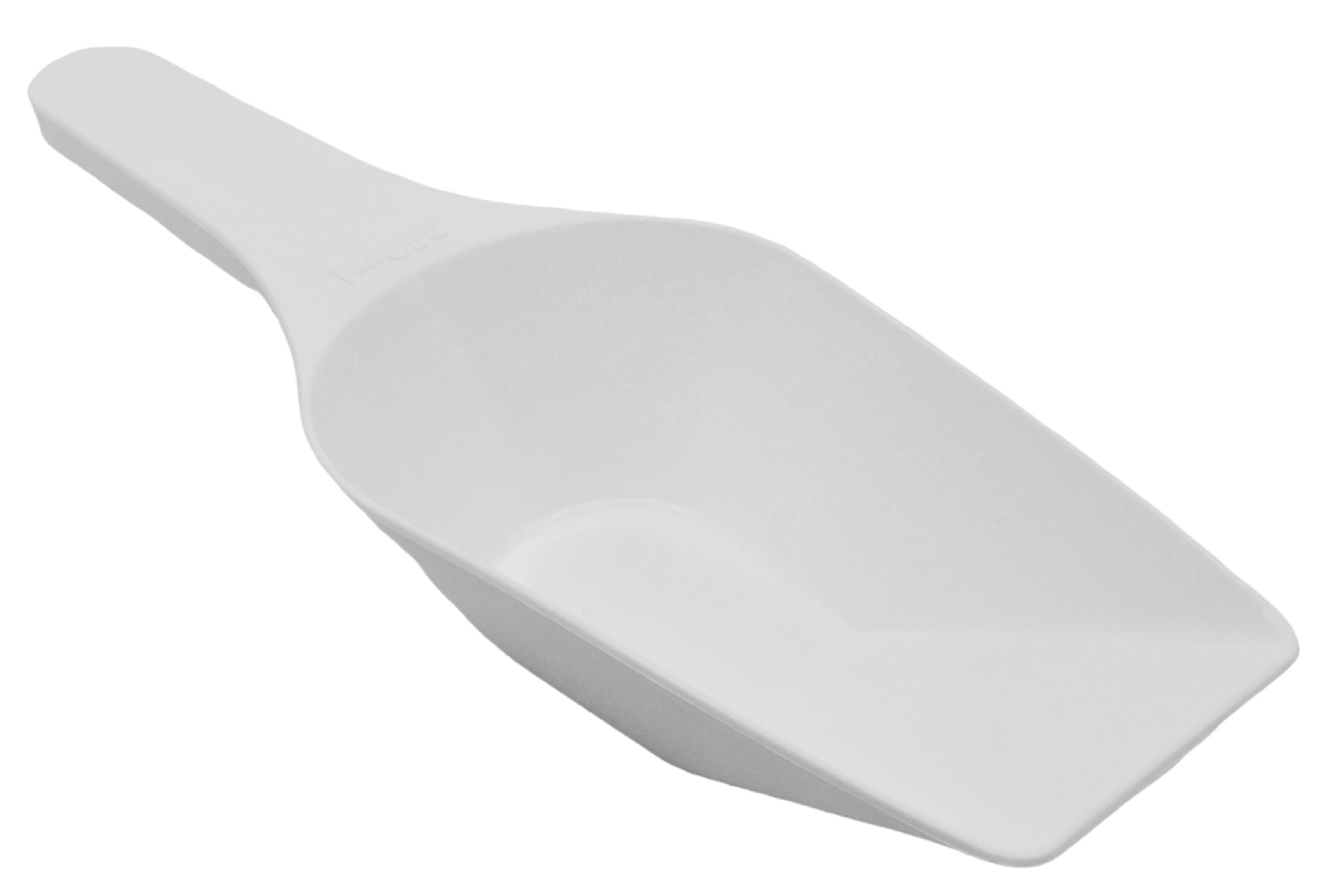 Autoclavable Polypropylene Scoop with Flat Bottom