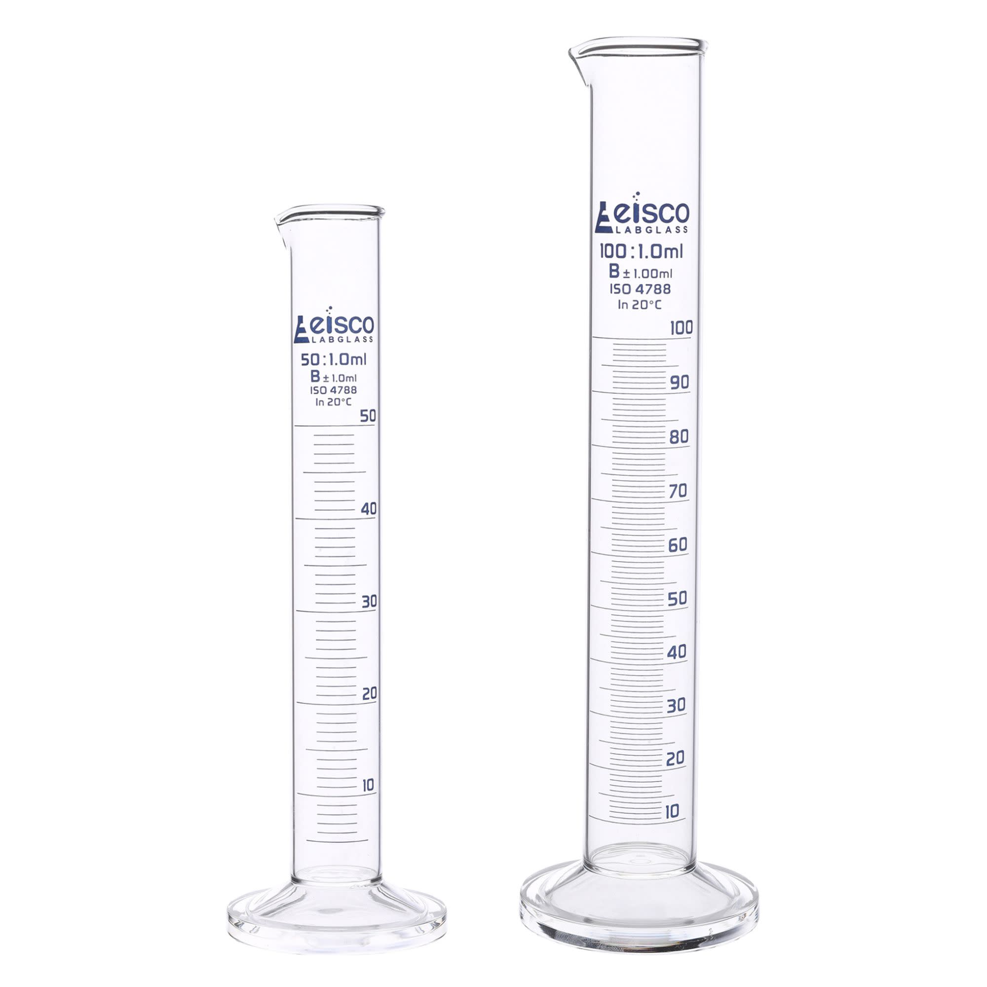 Glass Titration Set with Beakers, Graduated Cylinders, Erlenmeyer Flask and Burette, Borosilicate Glass