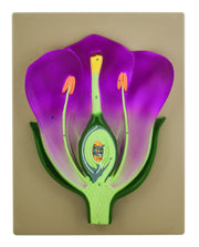 3D Typical Flower Vertical Section Model, 14 x 9", Hand-Painted