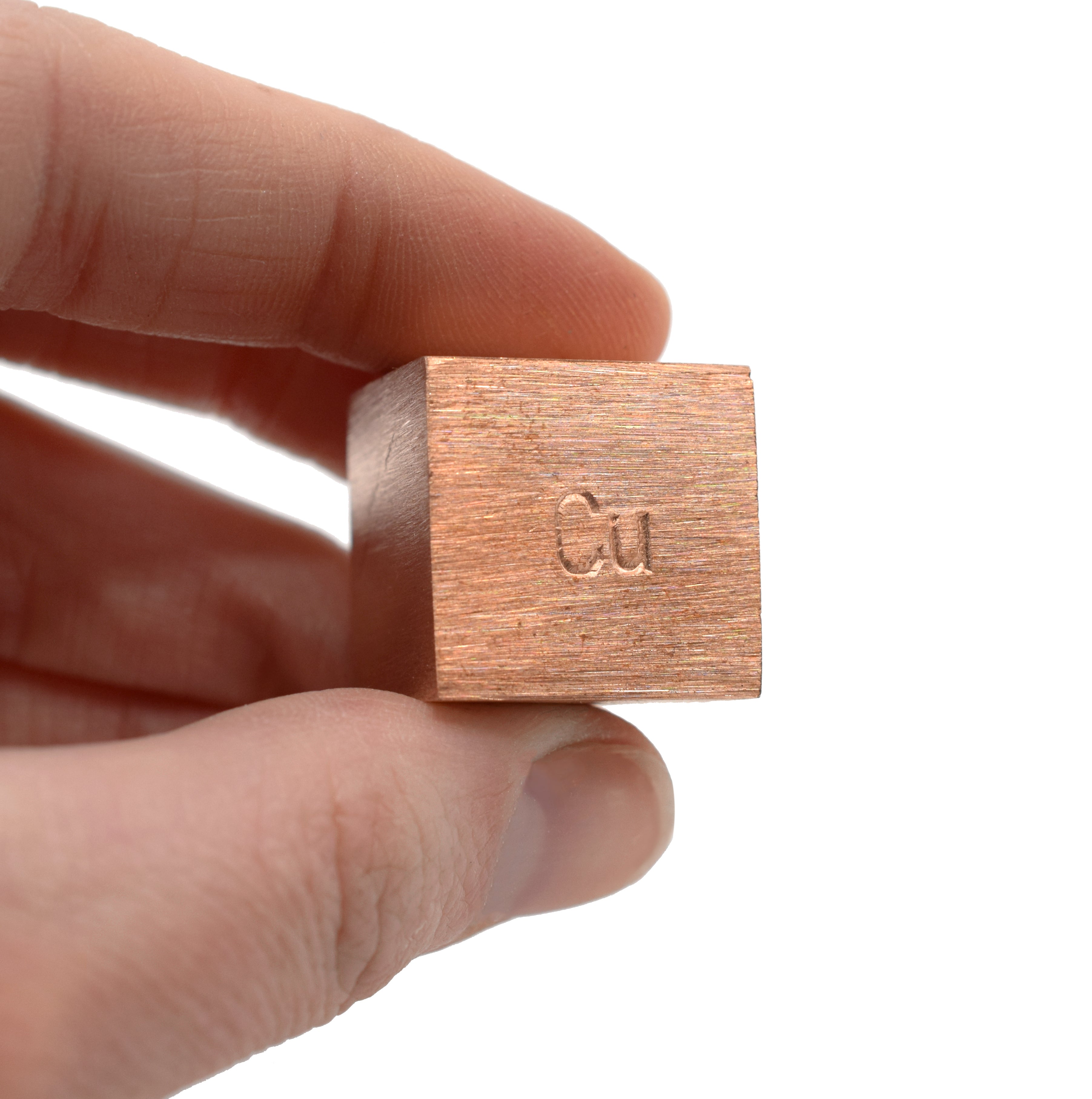 20mm Copper Density Cube with Element Stamp