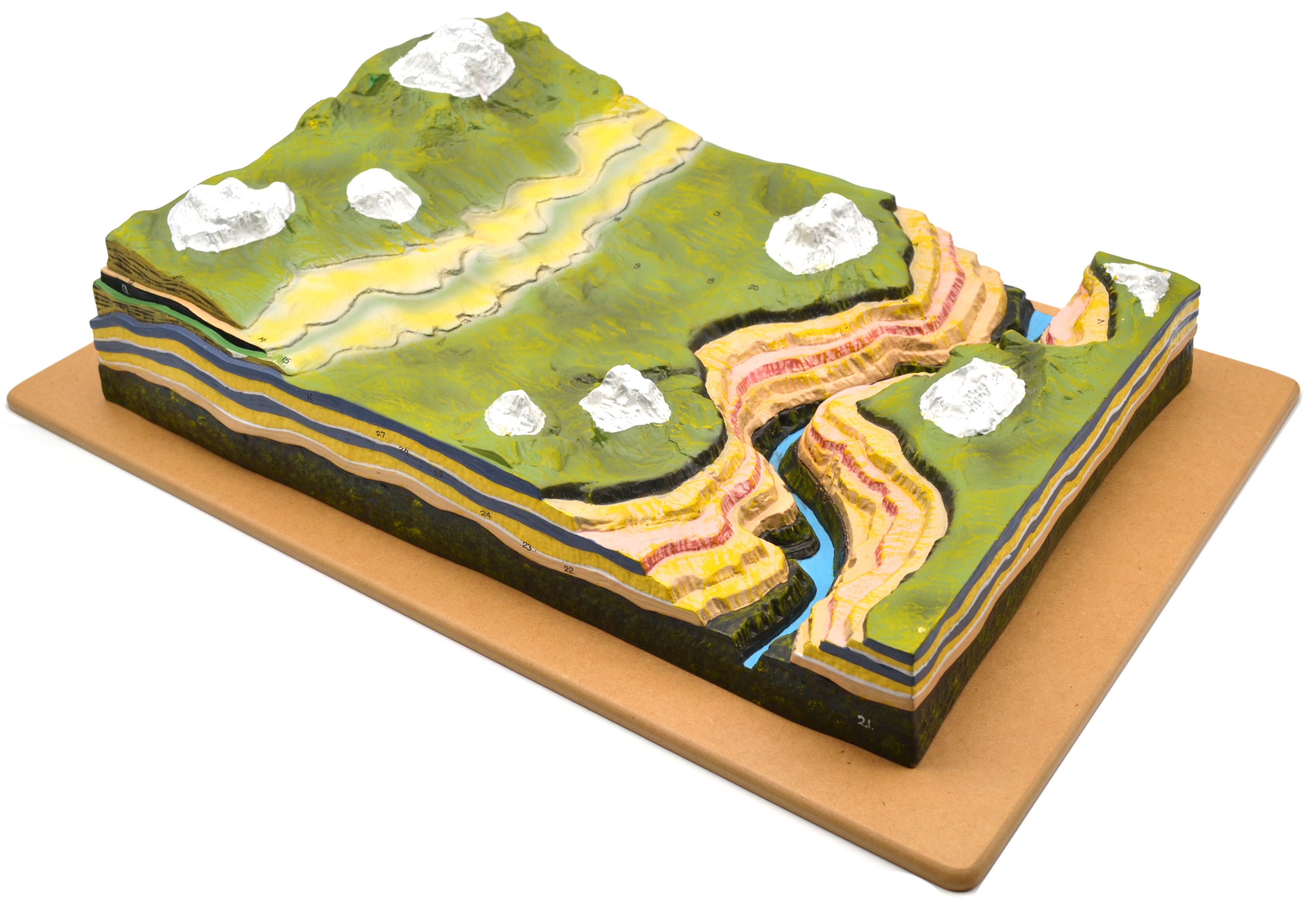 Premium Horizontal Strata Erosion Model, 24 x 16 x 5.5"