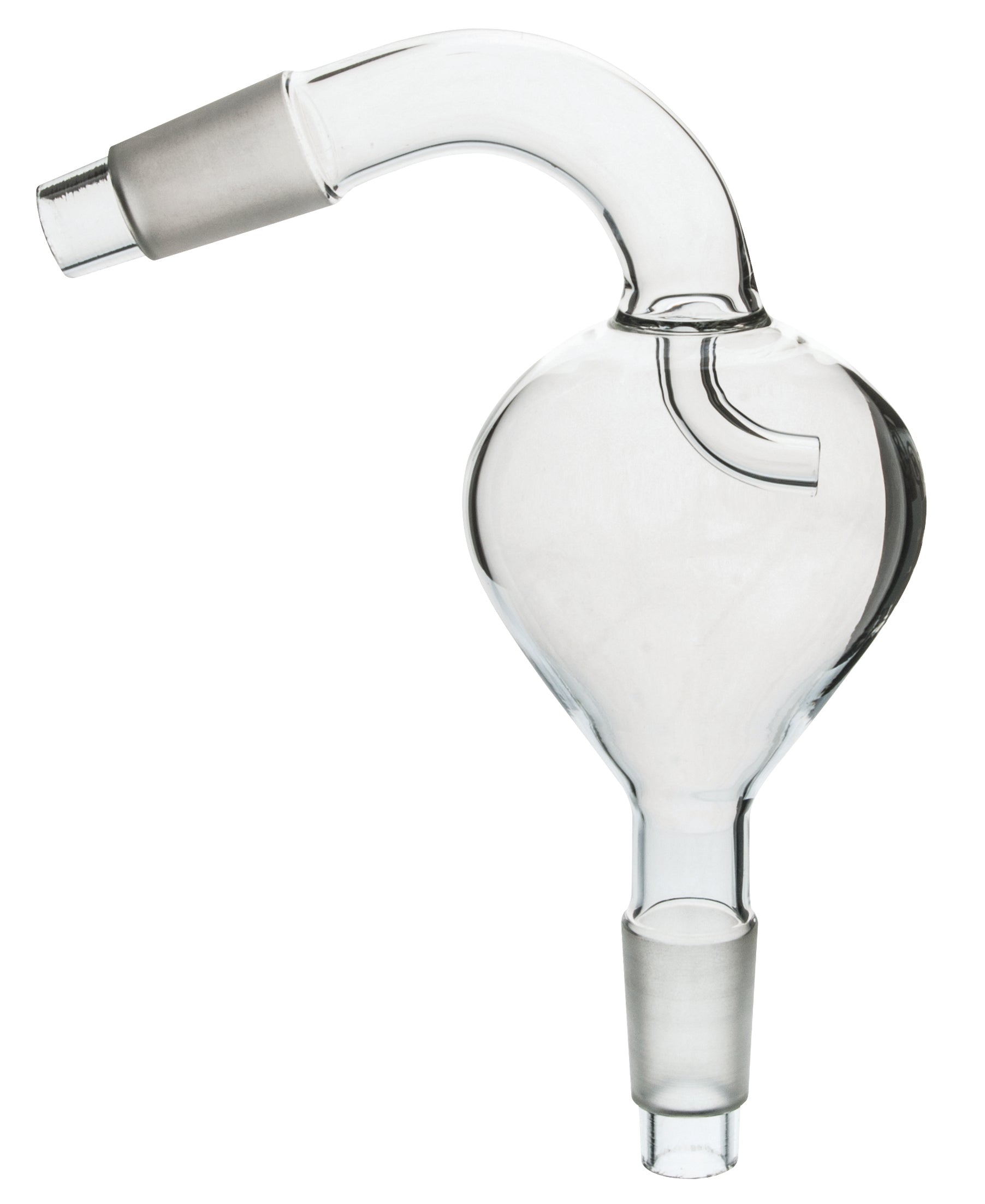Sloping Pear-Shape Splash Head, 24/29 Flask and 24/29 Condenser Cones, Borosilicate Glass
