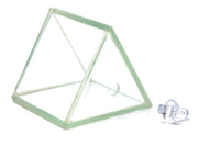 Hollow Glass Prism with Stopper, 2 x 2"