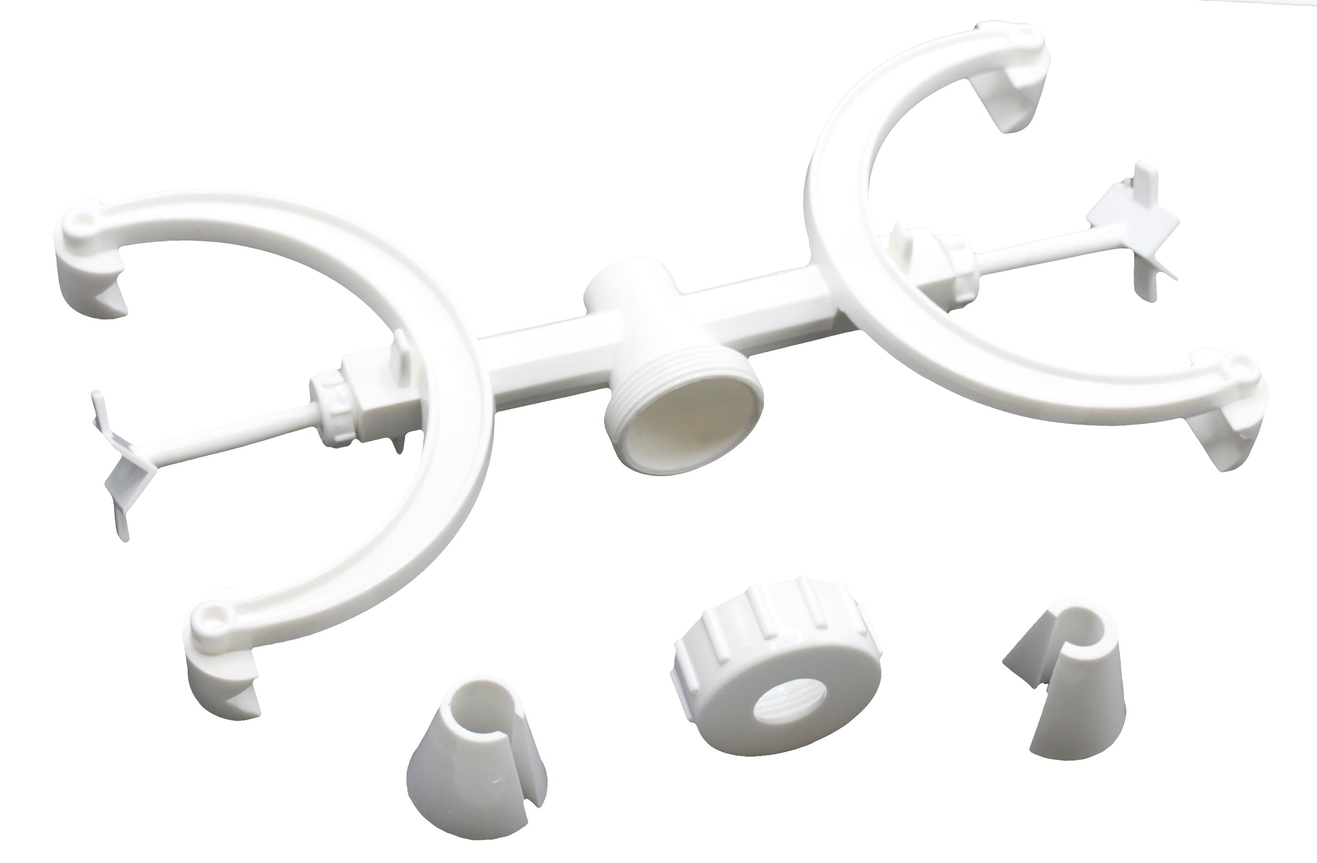 Double Polypropylene Burette Clamp for 10mm or 12.5mm Rods