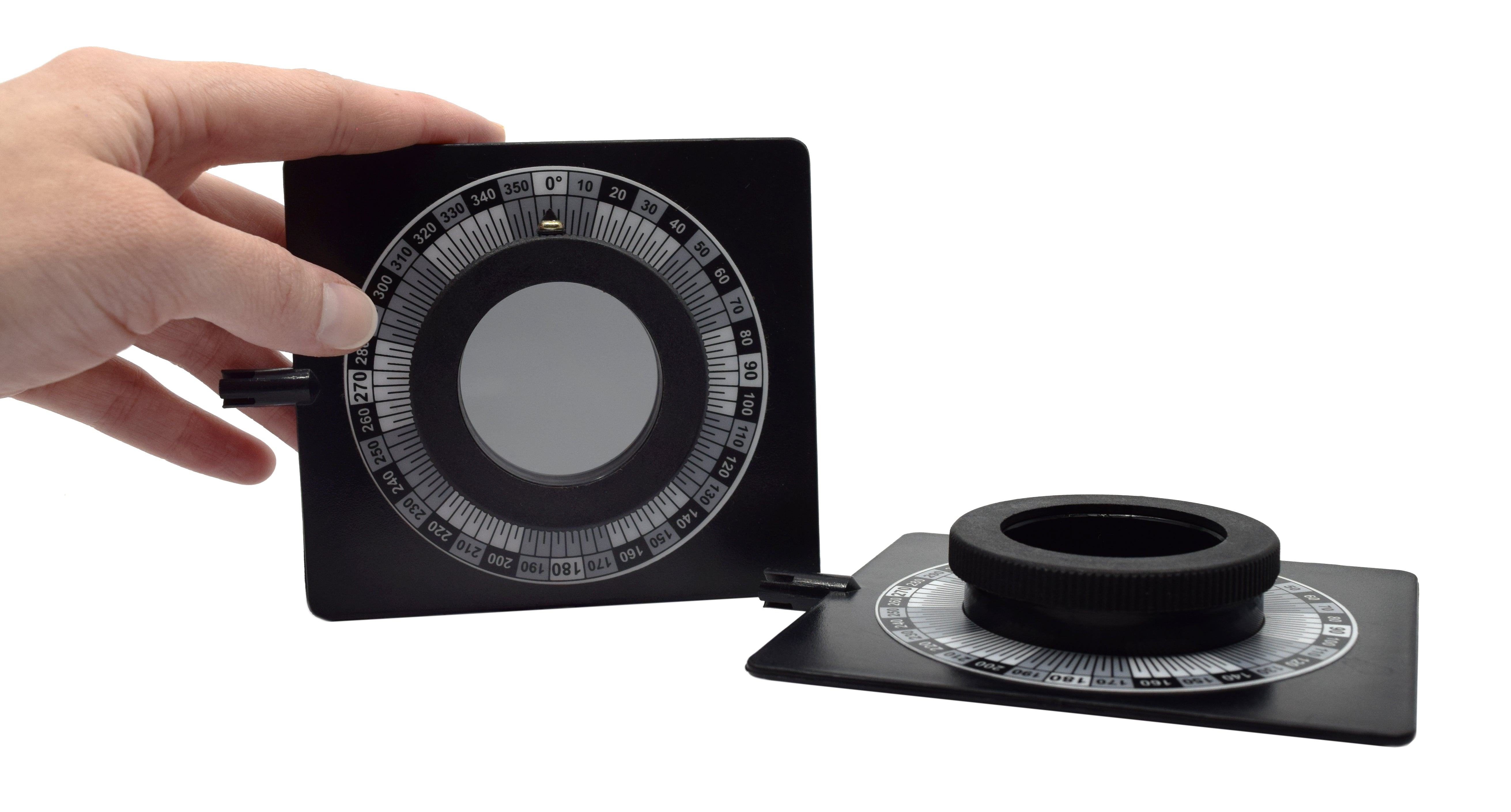 2-Piece Adjustable Polarizing Filter Set for Optical Bench, 5 x 3.75"