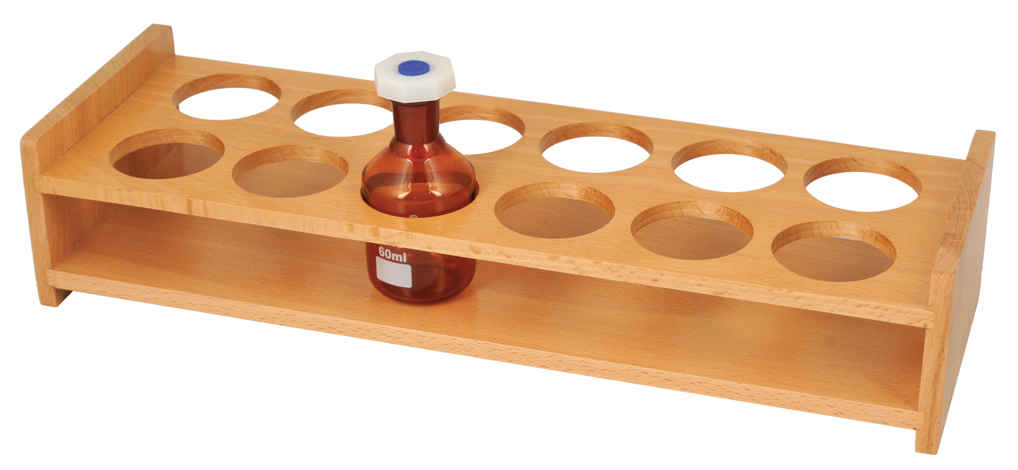 Wooden Bottle Stand for 12 Bottles, 1.75" Diameter