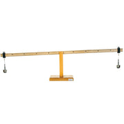 Wooden Meter Lever with Fulcrum Base and 100g Weights