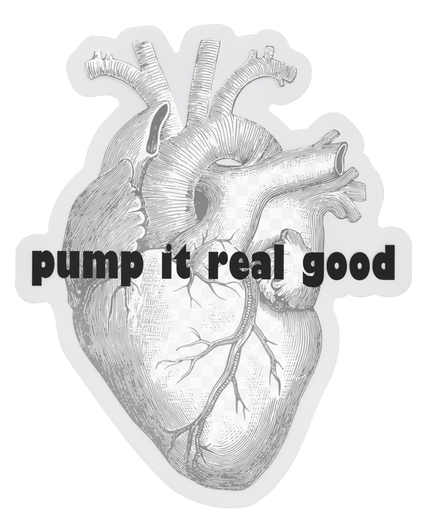 Pump It Real Good Die-Cut Premium Vinyl Sticker, 3 x 3 inch