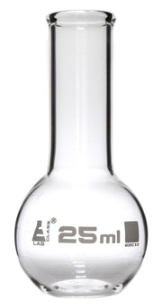Narrow Neck Flat Bottom Borosilicate Glass Boiling Flask