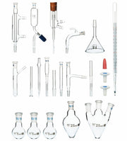 22-Piece Organic Chemistry Glassware Set, 10/19 Joint, Borosilicate Glass