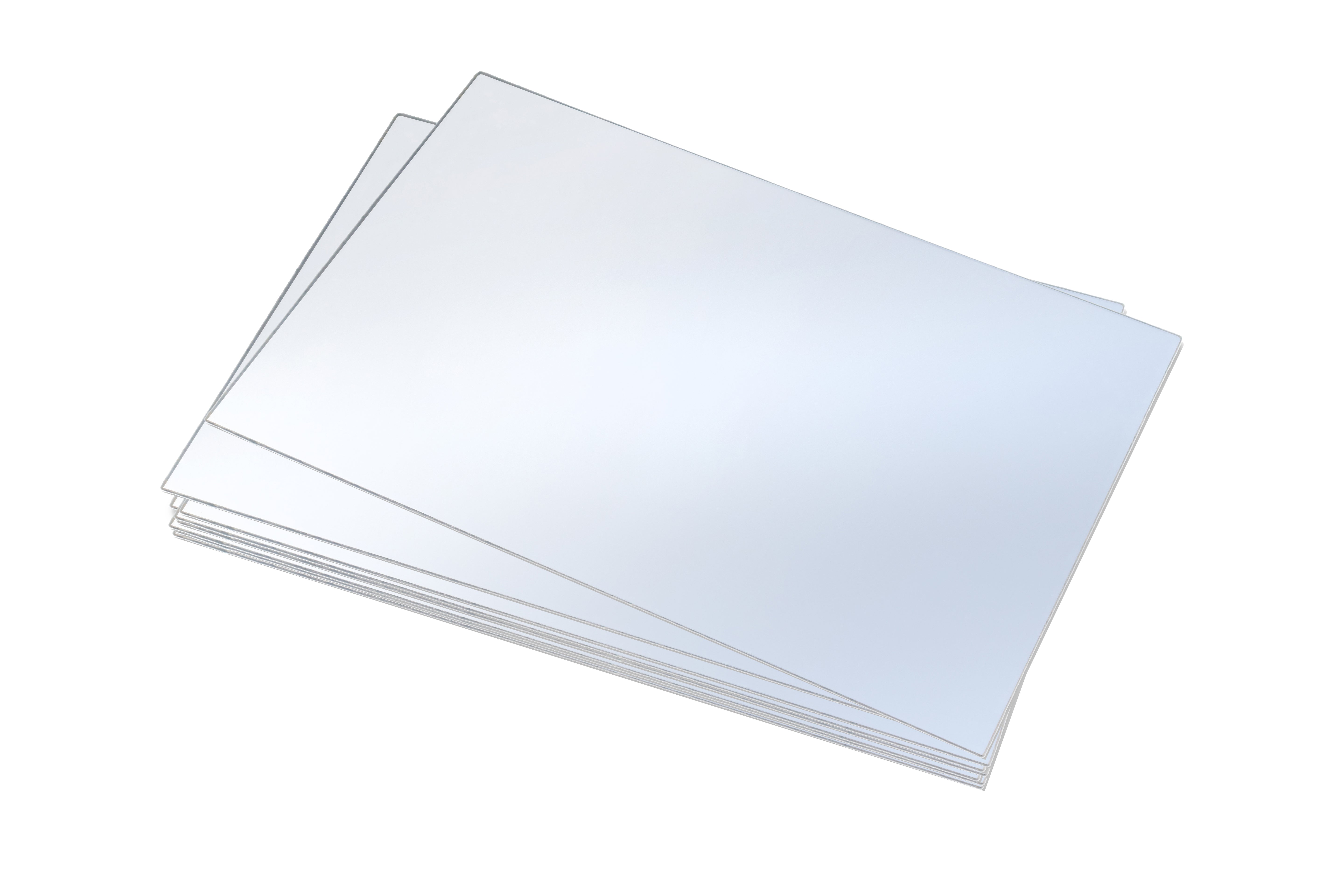 8 x 6" Plastic Mirror, 10-Pack