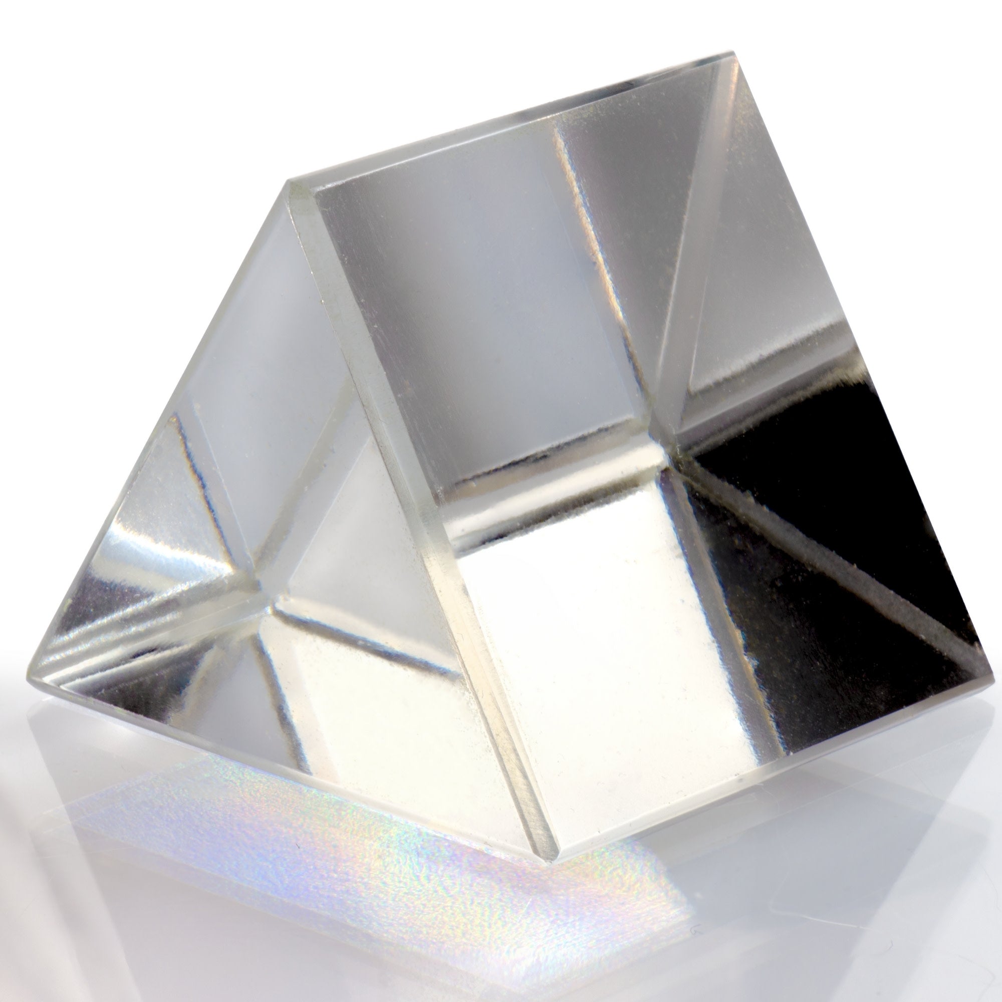 Equilateral Glass Prism, 25mm with Beveled Edges