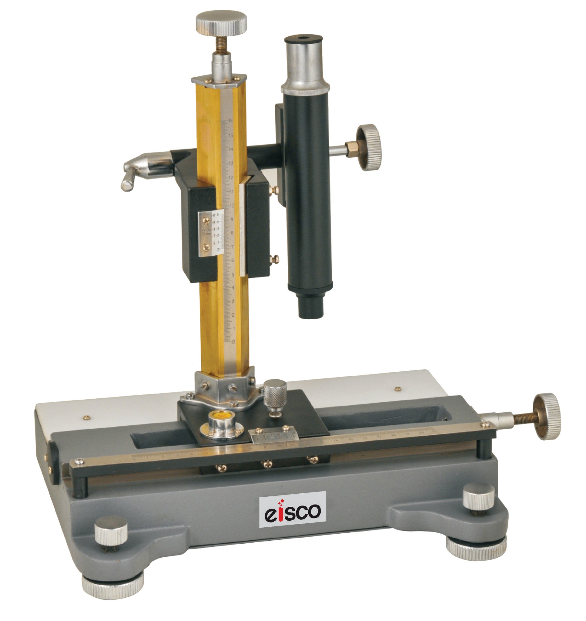 Vernier Travelling Microscope, 10X with Wooden Case