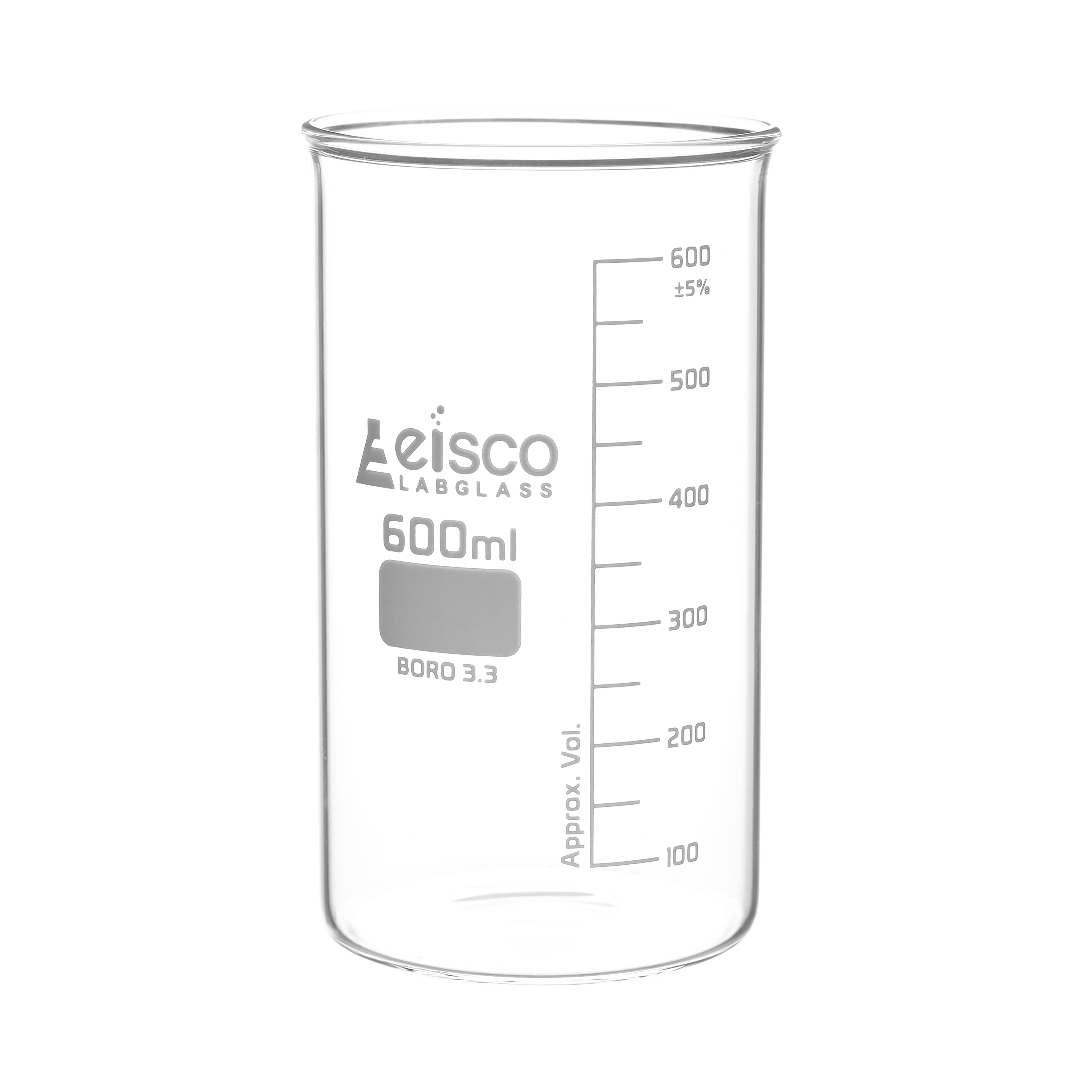Tall Form Berzelius Borosilicate Glass Beaker, Graduated