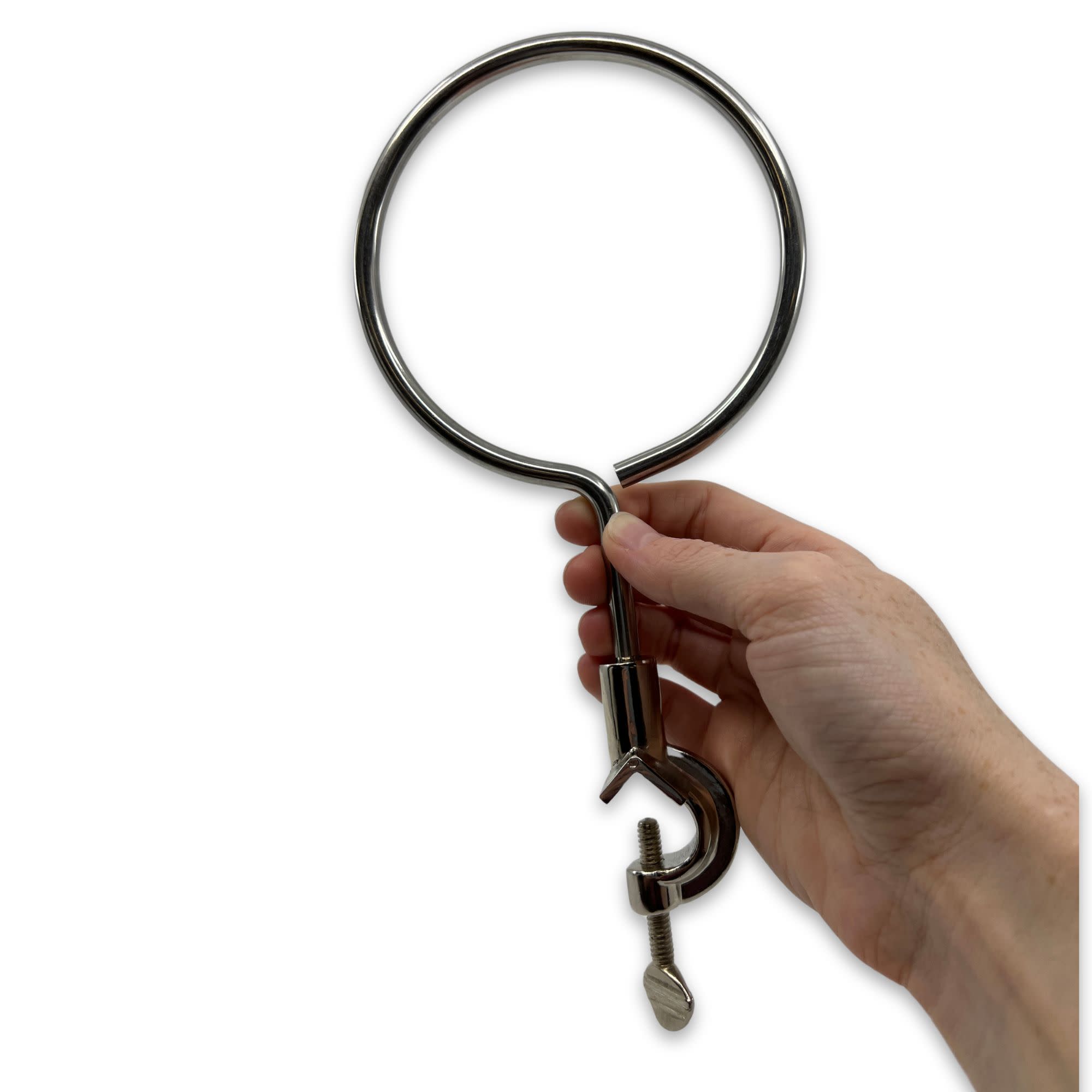 10cm Support Ring with Integrated Boss Head, up to 5/8" Rods