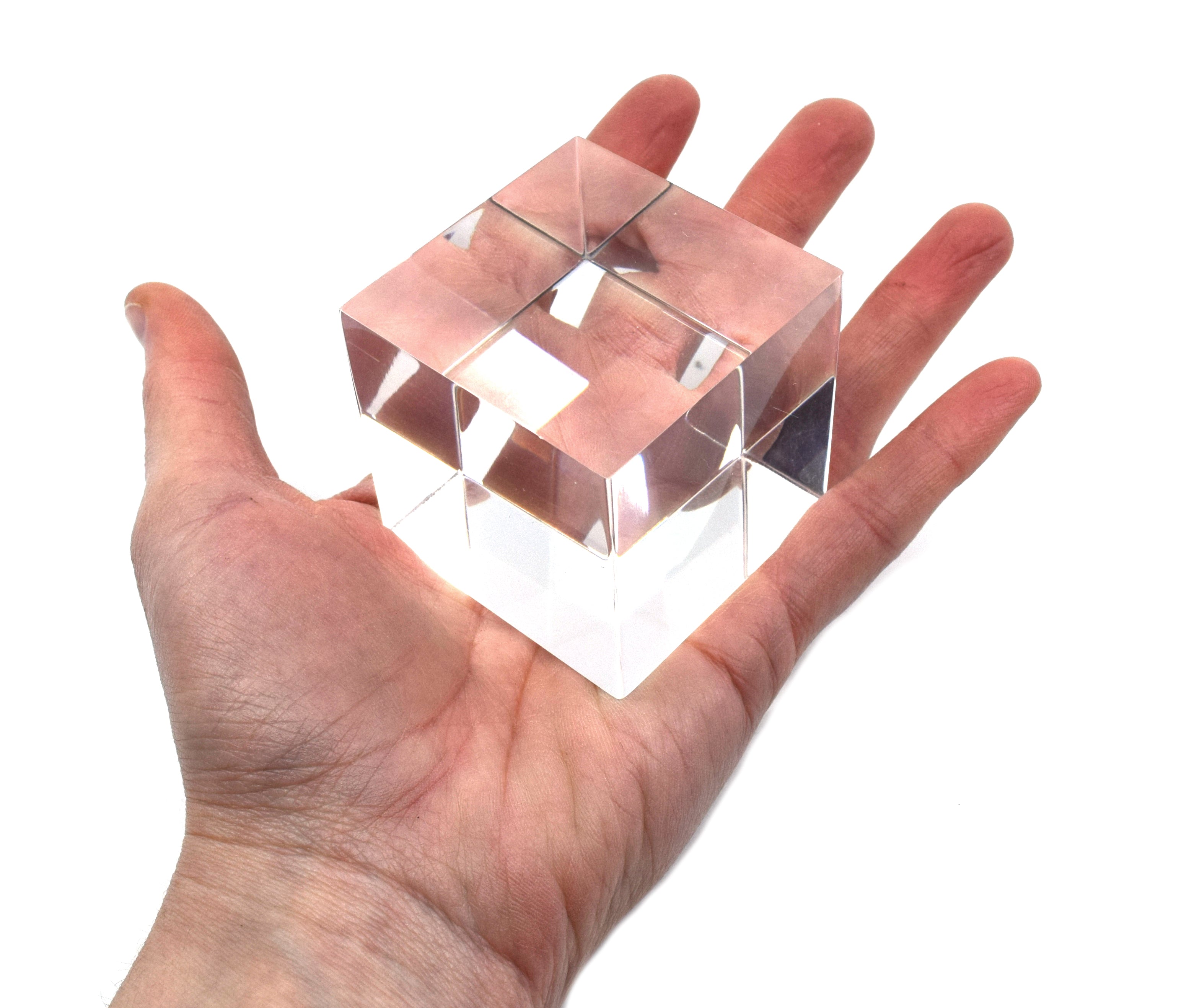 Solid Acrylic Cube, 2" Sides