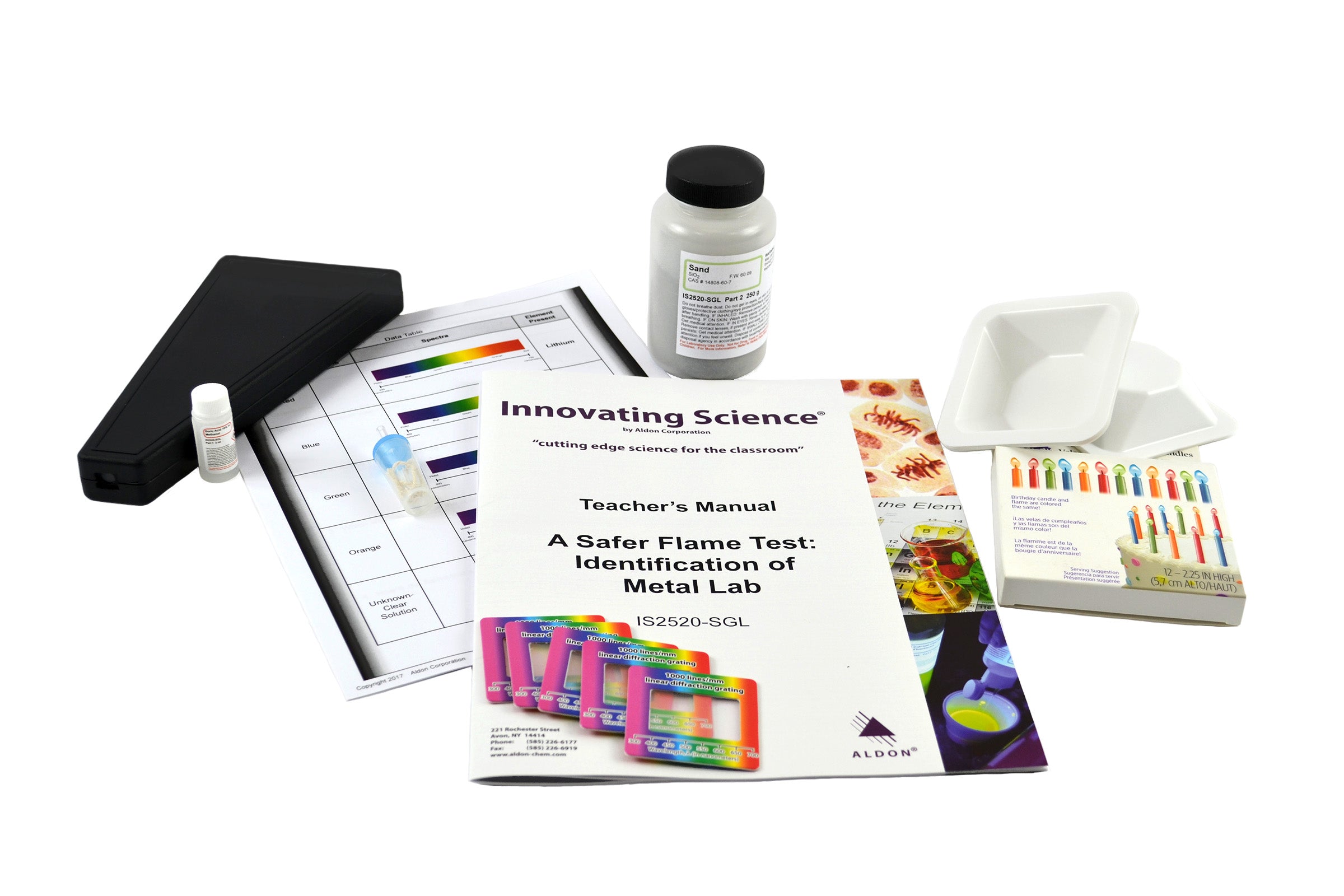 Safer Flame Test Metal Identification Small Group Learning Kit
