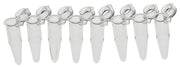 8-Strip Polypropylene 0.2mL PCR Tubes with Caps