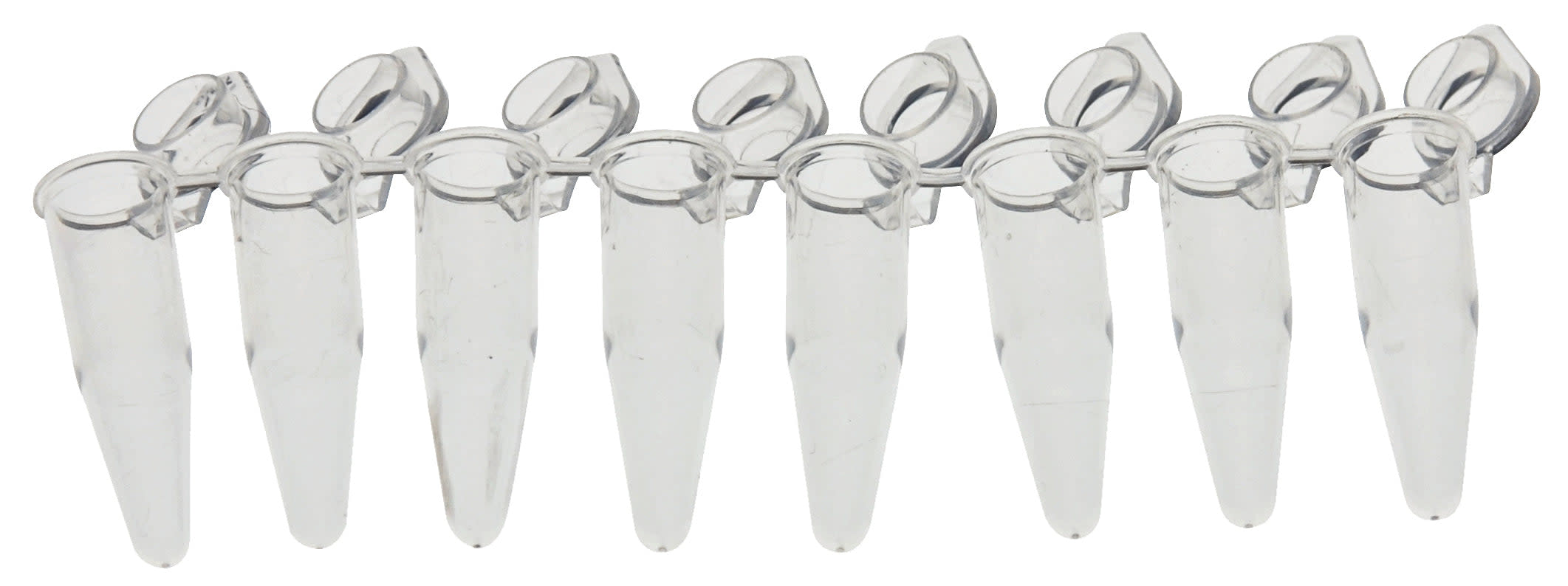 8-Strip Polypropylene 0.2mL PCR Tubes with Caps