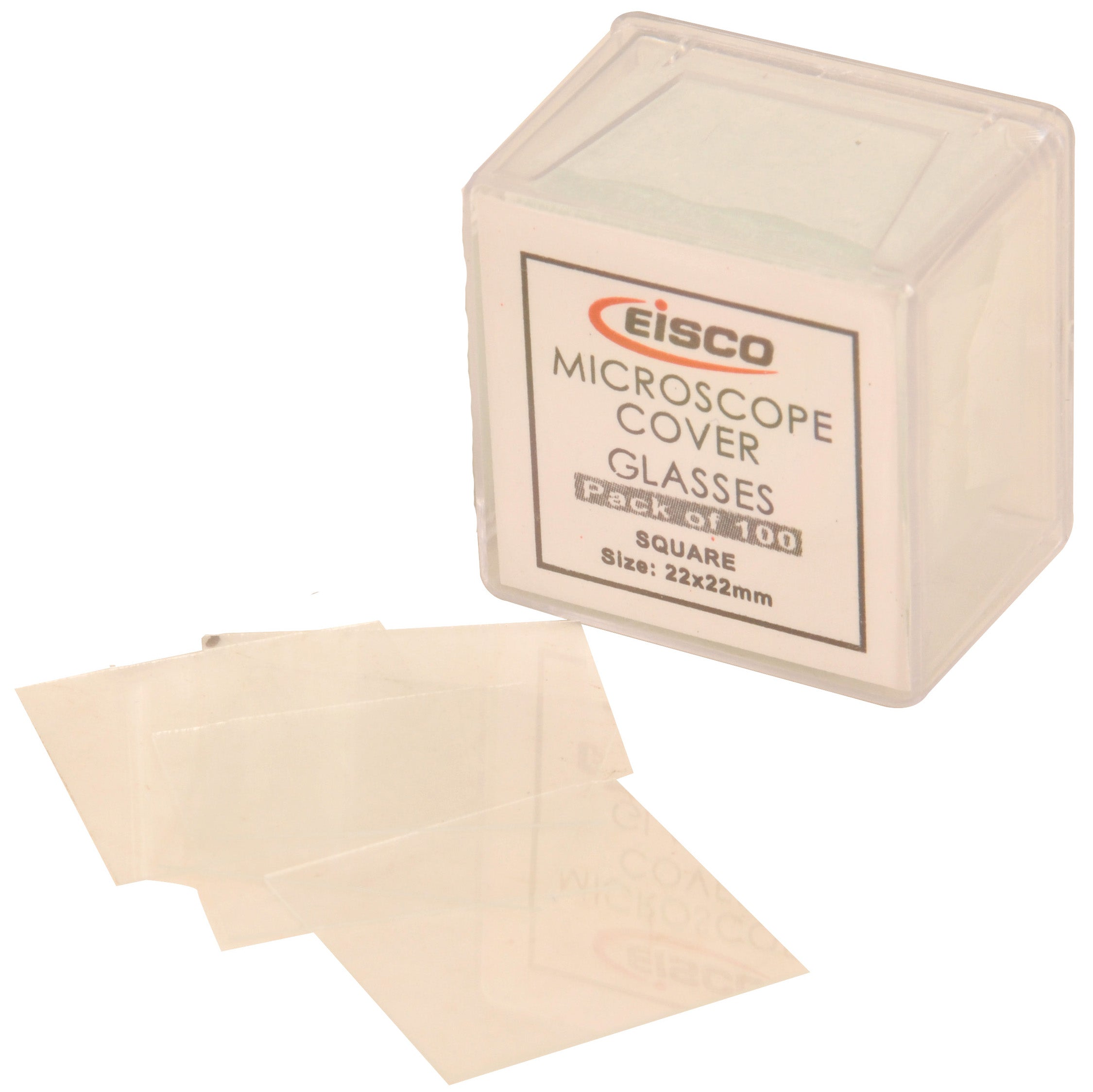 Glass Microscope Coverslip, 100-Pack