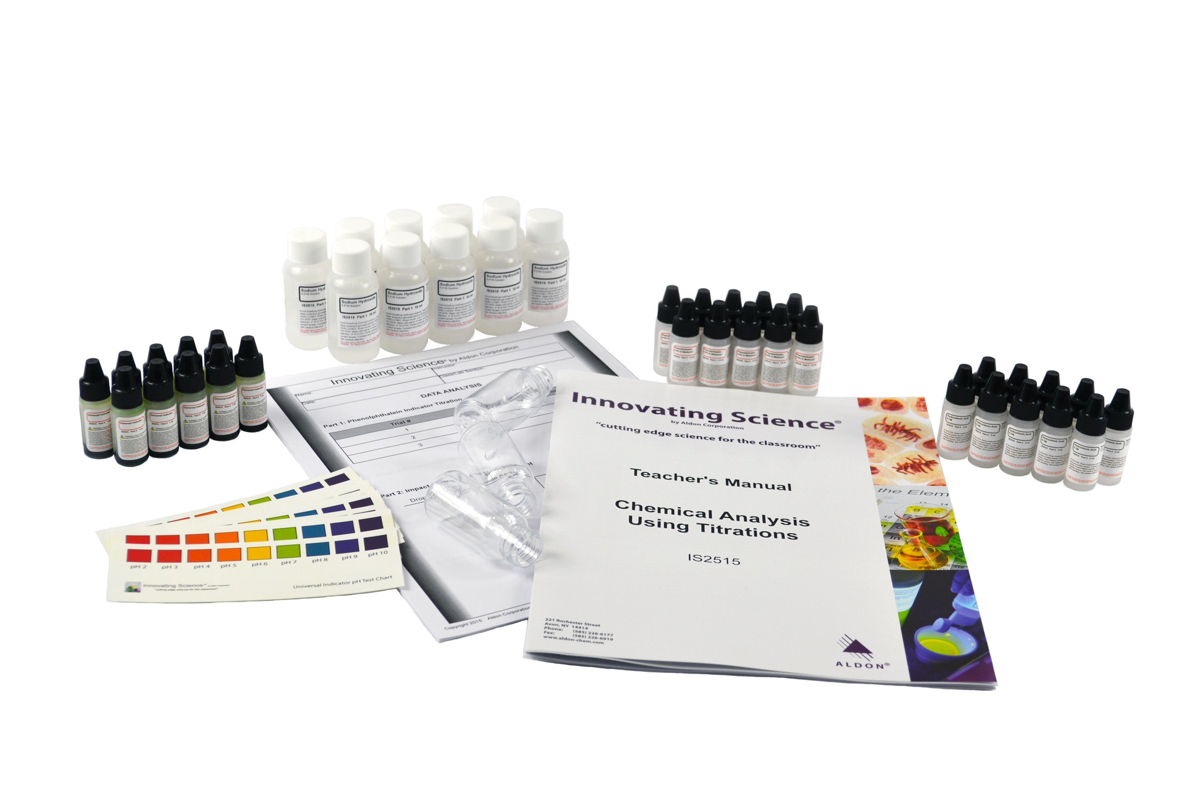Chemical Analysis Using Titrations Kit for 10 Student Groups