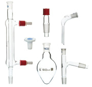 6-Piece Organic Chemistry Glassware Set, 14/23 Joint, Borosilicate Glass