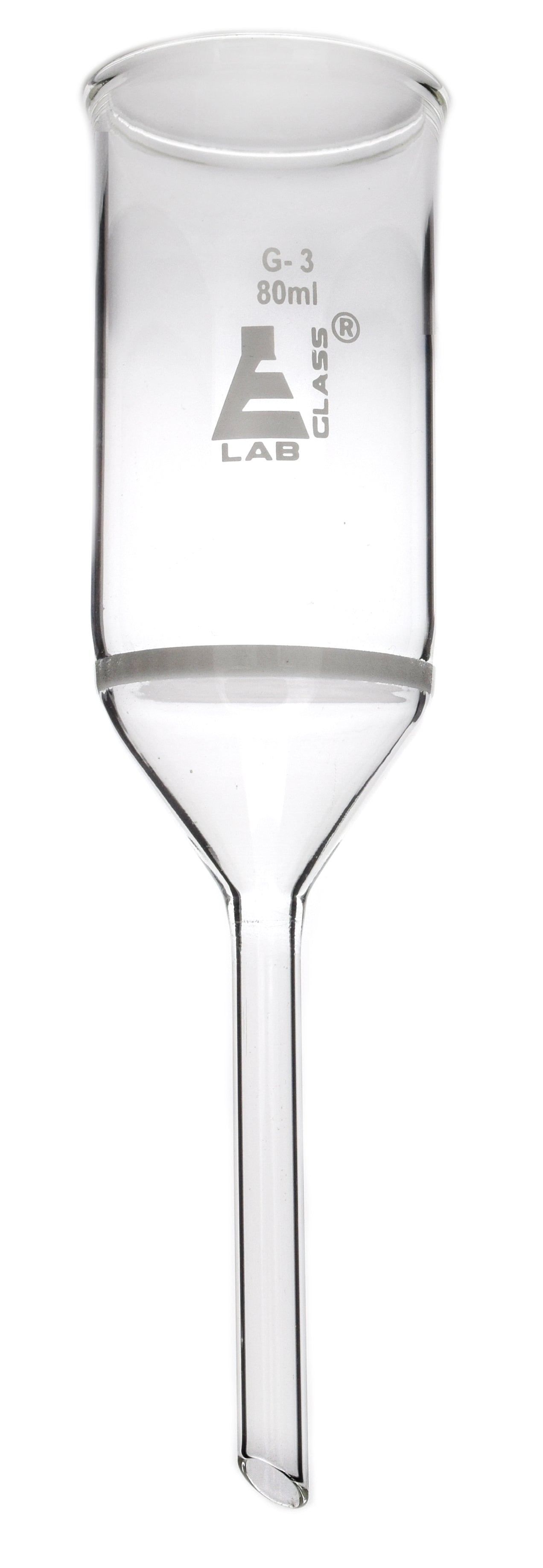 G-3 Porosity Borosilicate Glass Buchner Funnel with Plain Stem