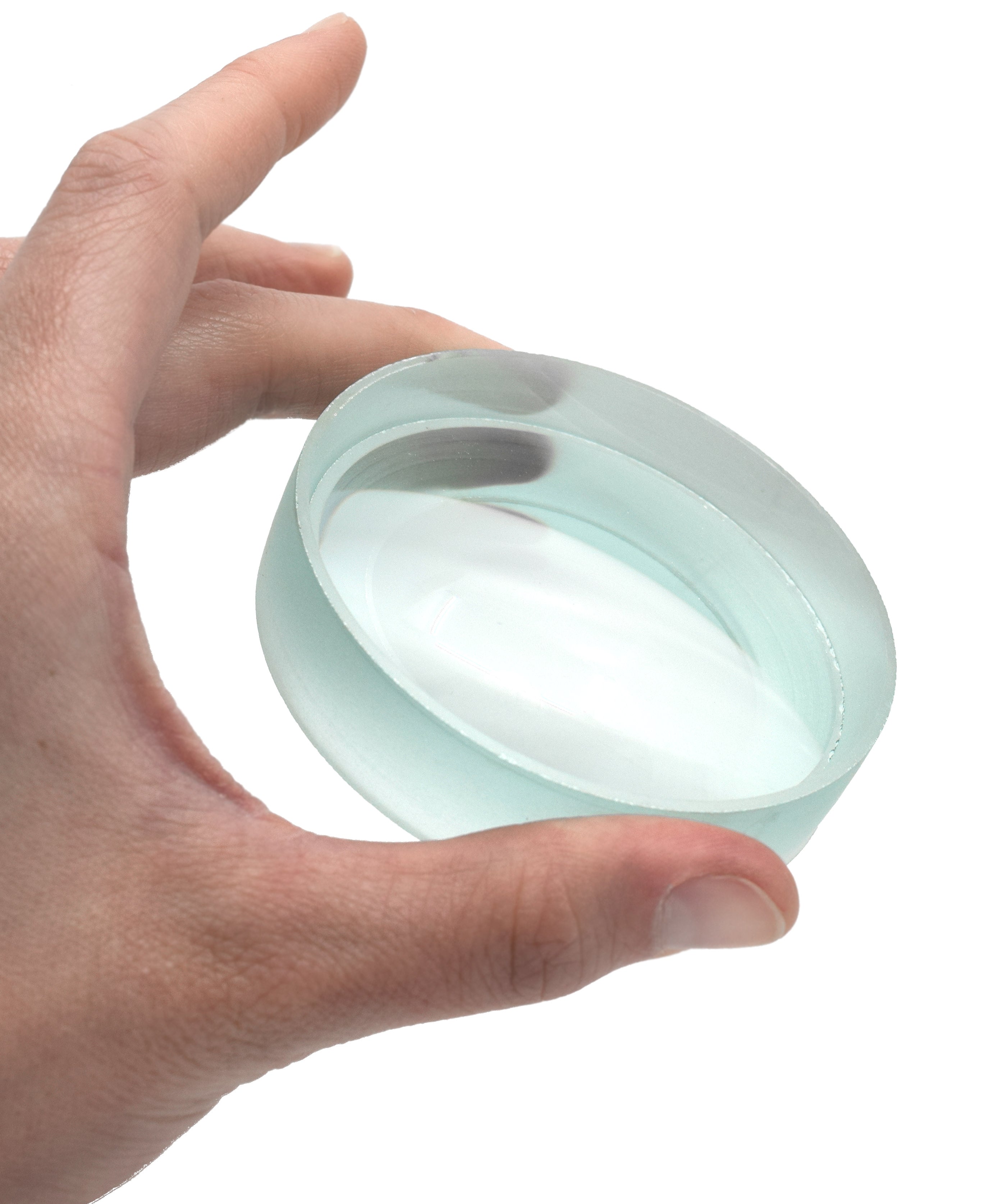 Optically Worked Double Concave Glass Lens, 75mm Diameter, 100mm Focal Length