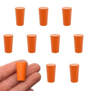 Solid Rubber Stopper, 10-Pack