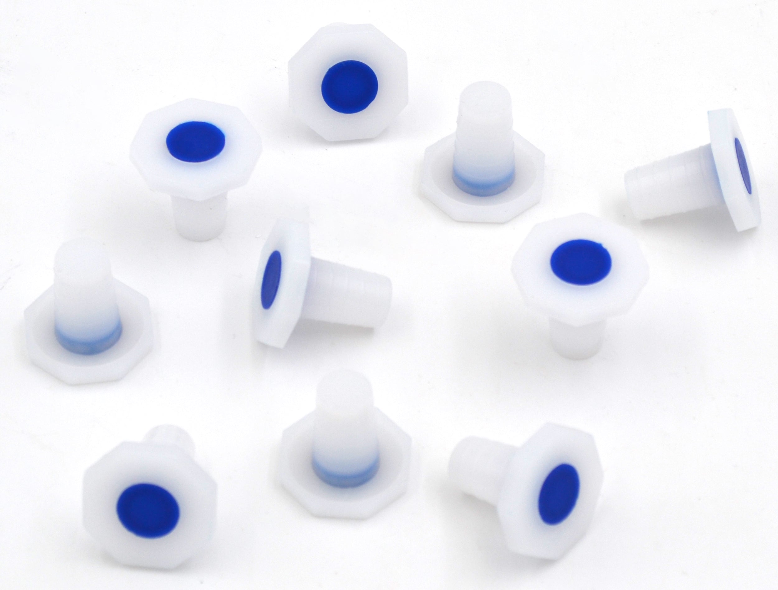 10-Pack Chemical-Resistant Polypropylene Stoppers, 14/23