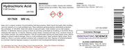 Hydrochloric Acid Solution, 500mL - 6M - The Curated Chemical Collection
