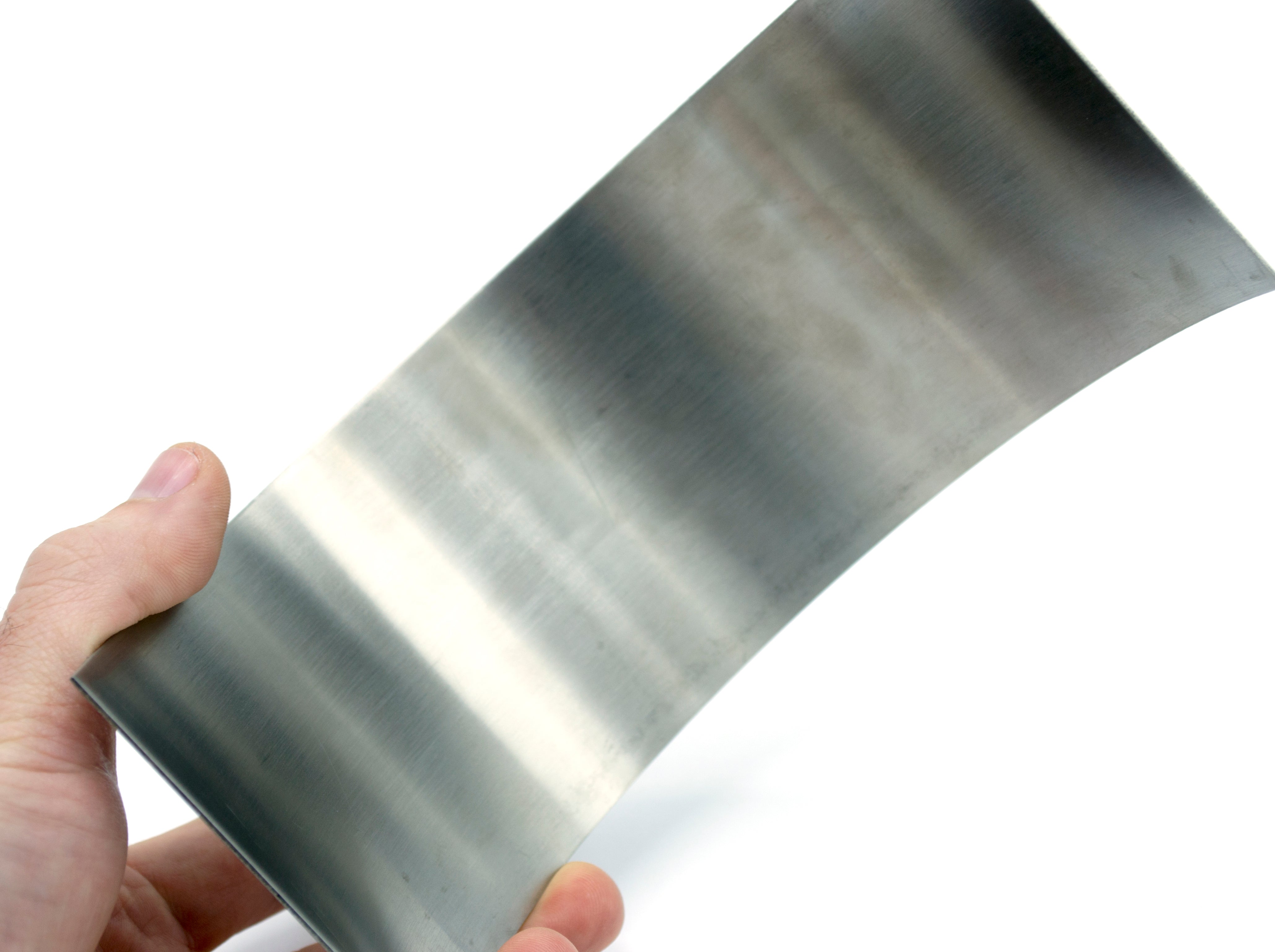 Convex Half-Cylinder Stainless Steel Mirror for Ray Box, 6.25 x 2.875"
