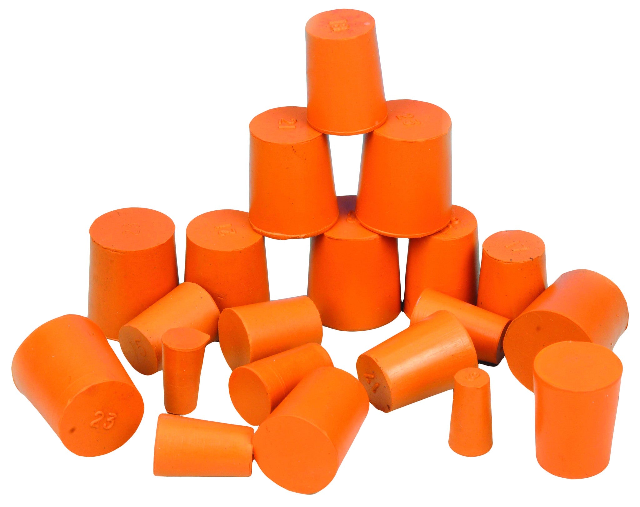 58-Pack Solid Rubber Stoppers