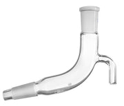 Bend Receiver Adapter with Vent, 14/23 Socket and 14/23 Cone, Borosilicate Glass
