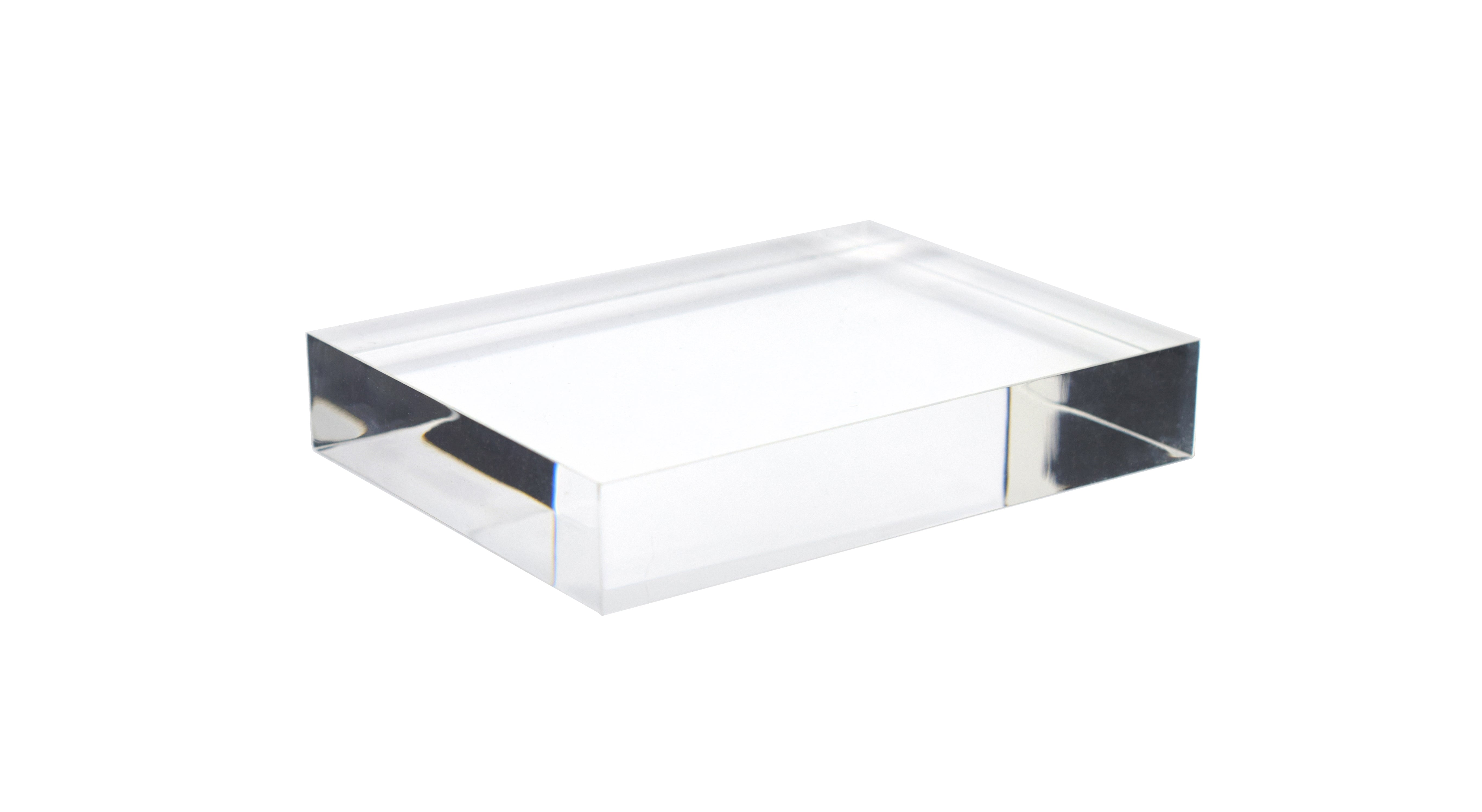 Rectangular Refraction Acrylic Block, 75 x 50 x 18mm