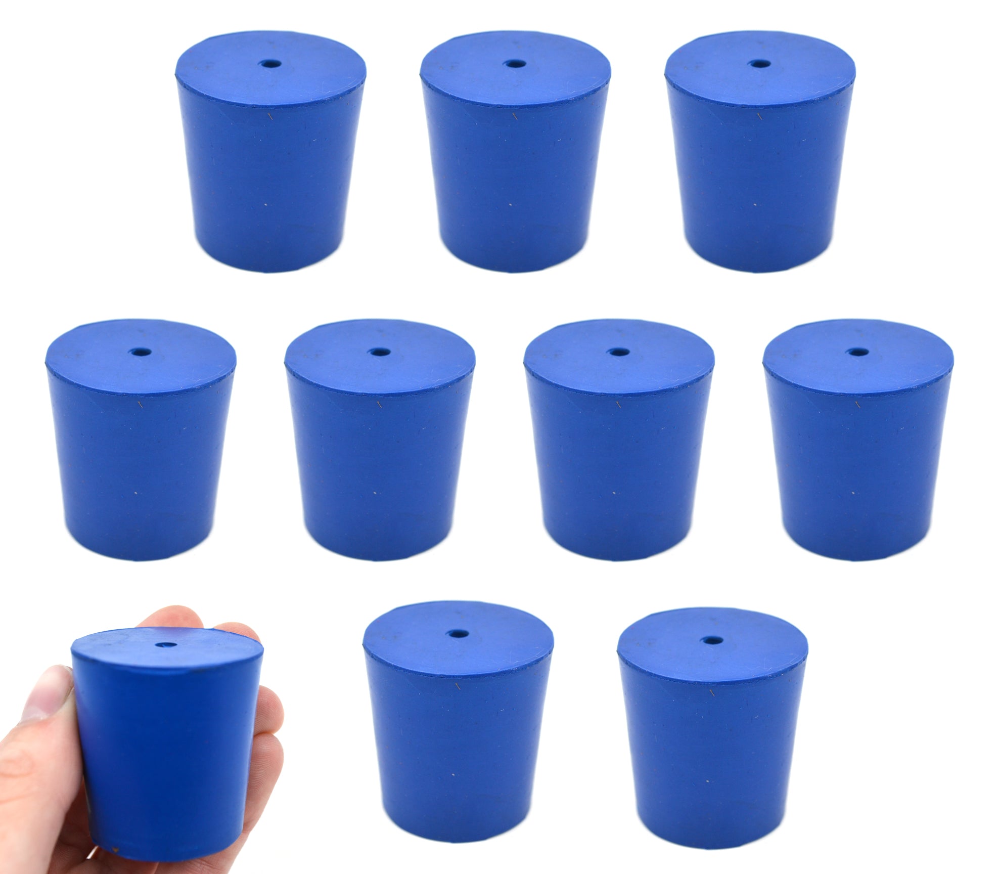 Neoprene Stopper with 1 Hole, 10-Pack