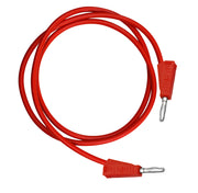 300mm Red 4mm Stackable Connecting Lead with Nickel-Plated Pins