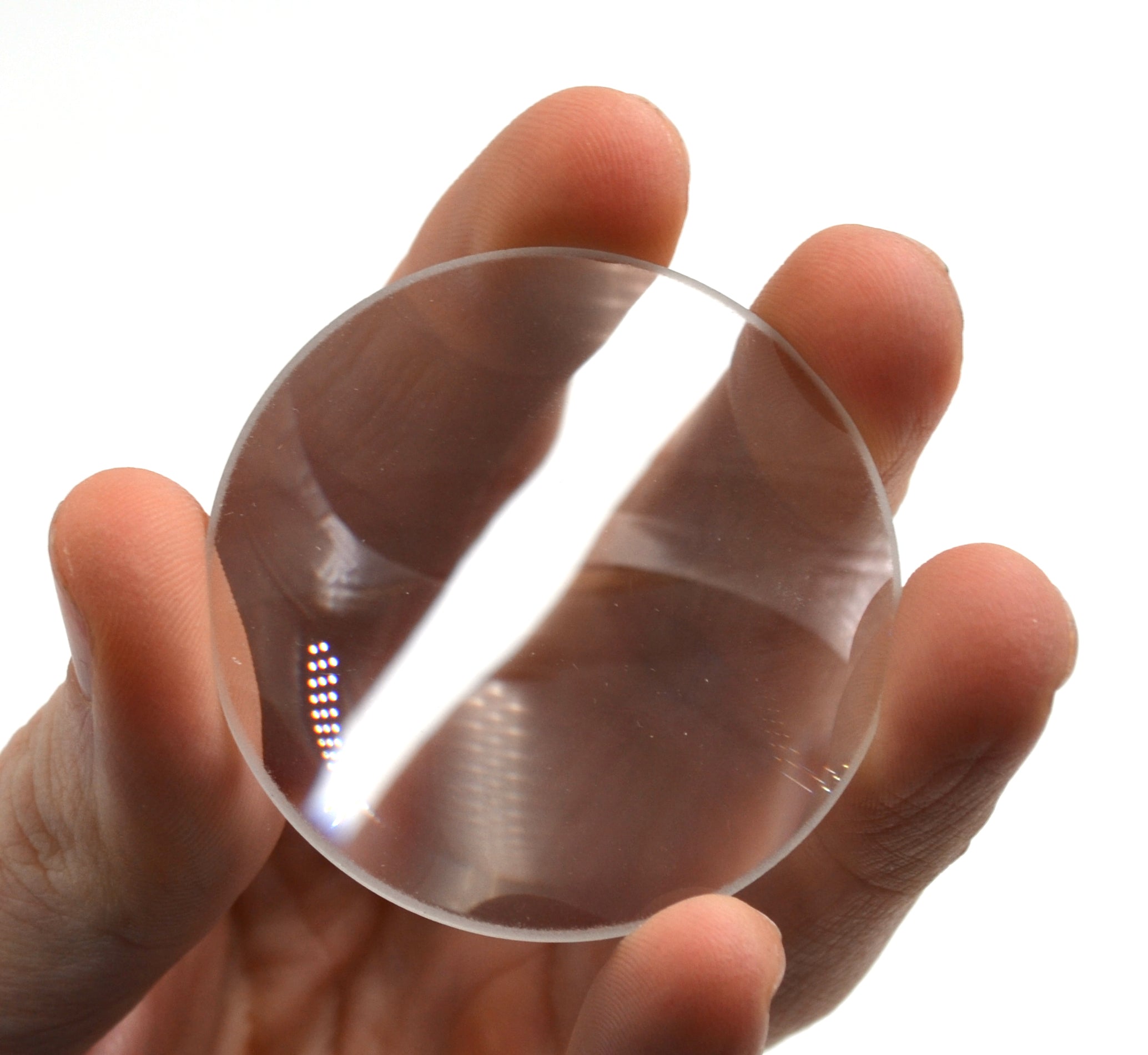 Double Convex Glass Lens, 50mm Diameter