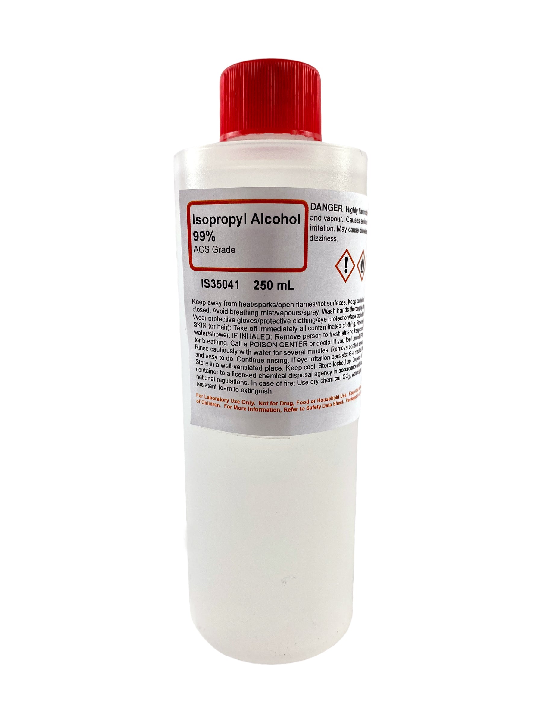 ACS Grade 99% Isopropyl Alcohol Solution, 250mL
