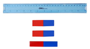 4-Piece Magnet Experiment Set with Alnico Bar Magnet and Ruler