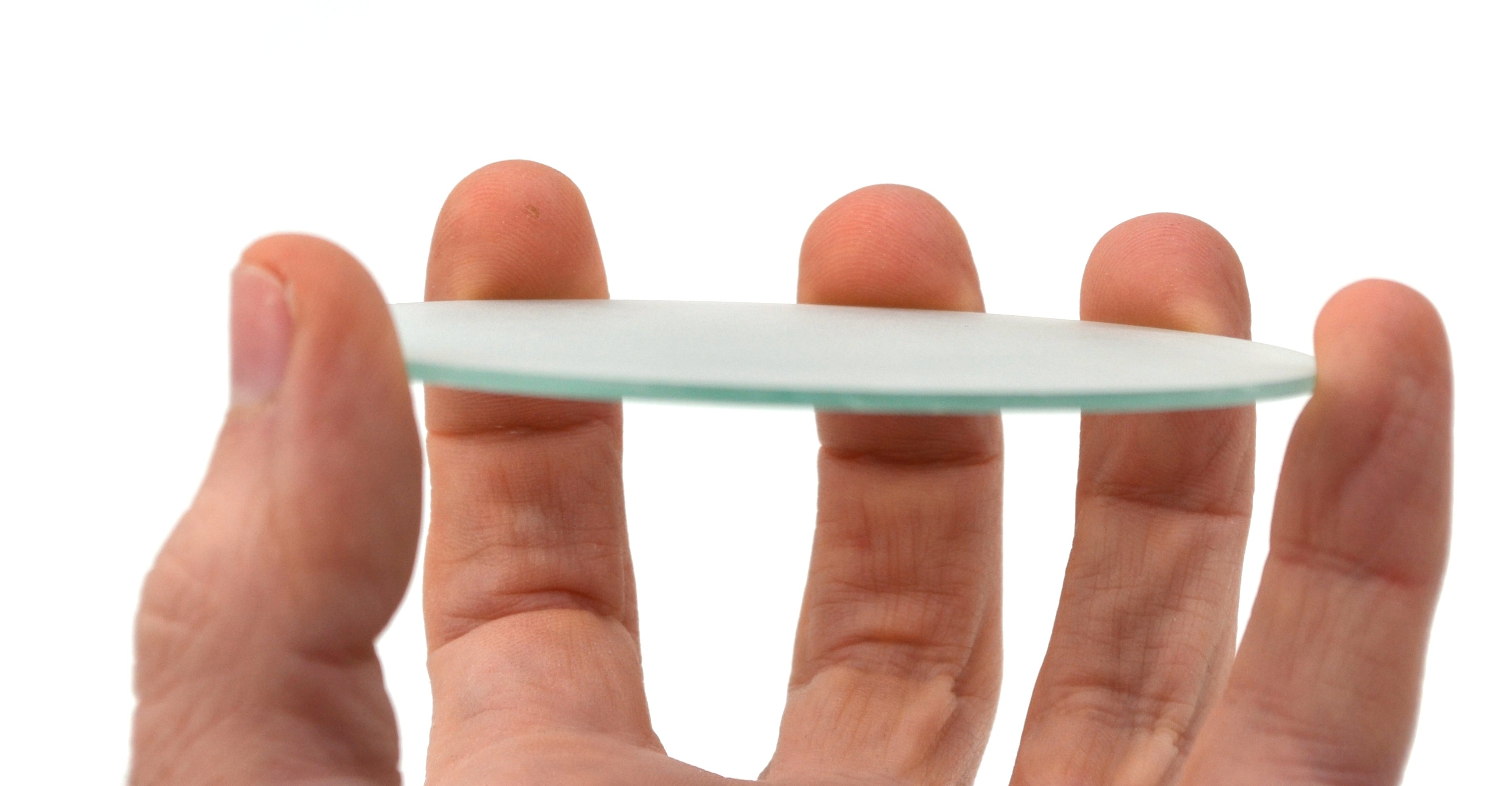 Frosted Glass Gas Jar Cover, 3.5 inch, 1.7mm Thick