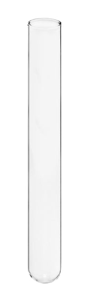 100-Pack Rimless Light-Wall Test Tubes, 25mL, 18 x 150mm, Borosilicate Glass