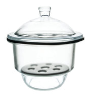 Borosilicate Glass Desiccator with Porcelain Plate, 25cm