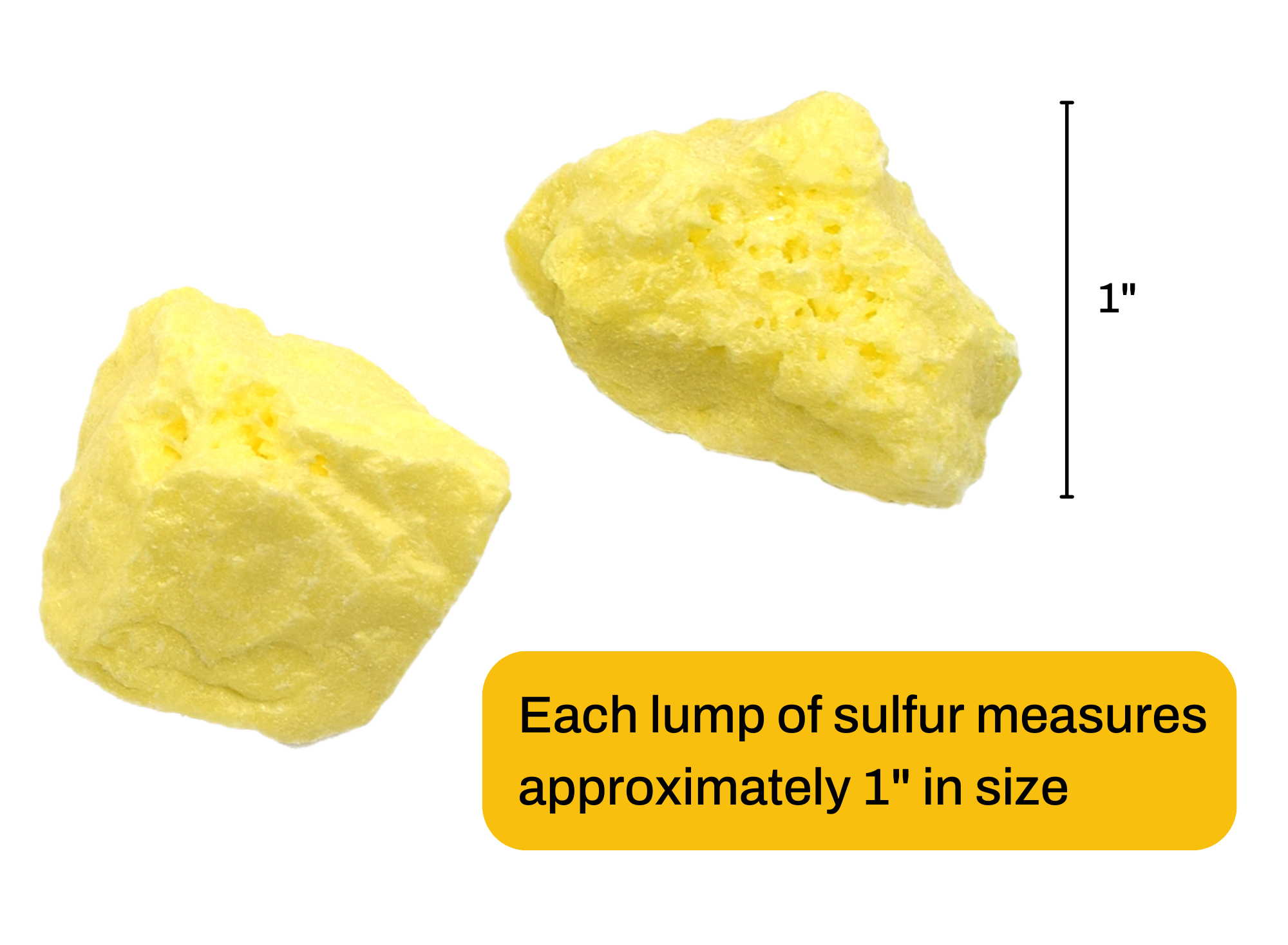 Santa's Scientific Yellow Snow Experiment Kit with Cotton Bag and 2 Sulfur Specimens