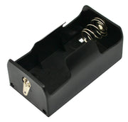 Premium Single D-Size Battery Holder with Curved Sides