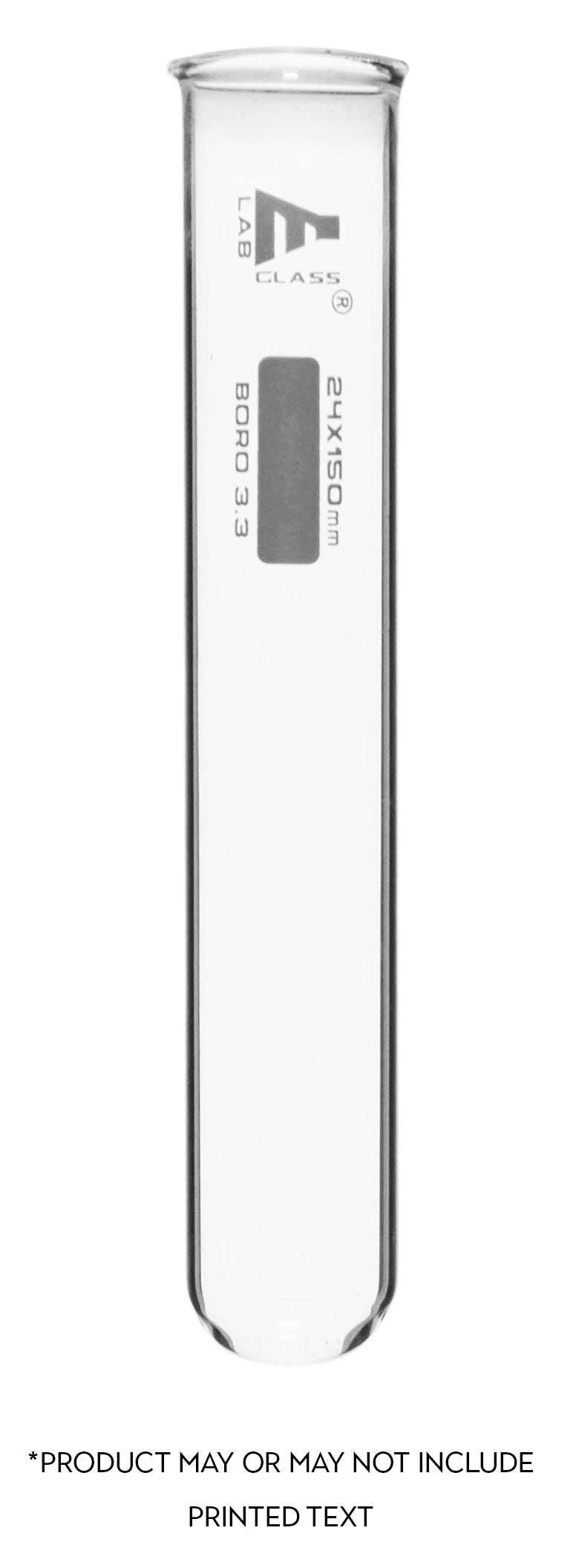 24-Pack Rimless Thick-Wall Test Tubes with Fire-Polished Ends, 50mL, 5.9 x 1 inch, Borosilicate 3.3 Glass