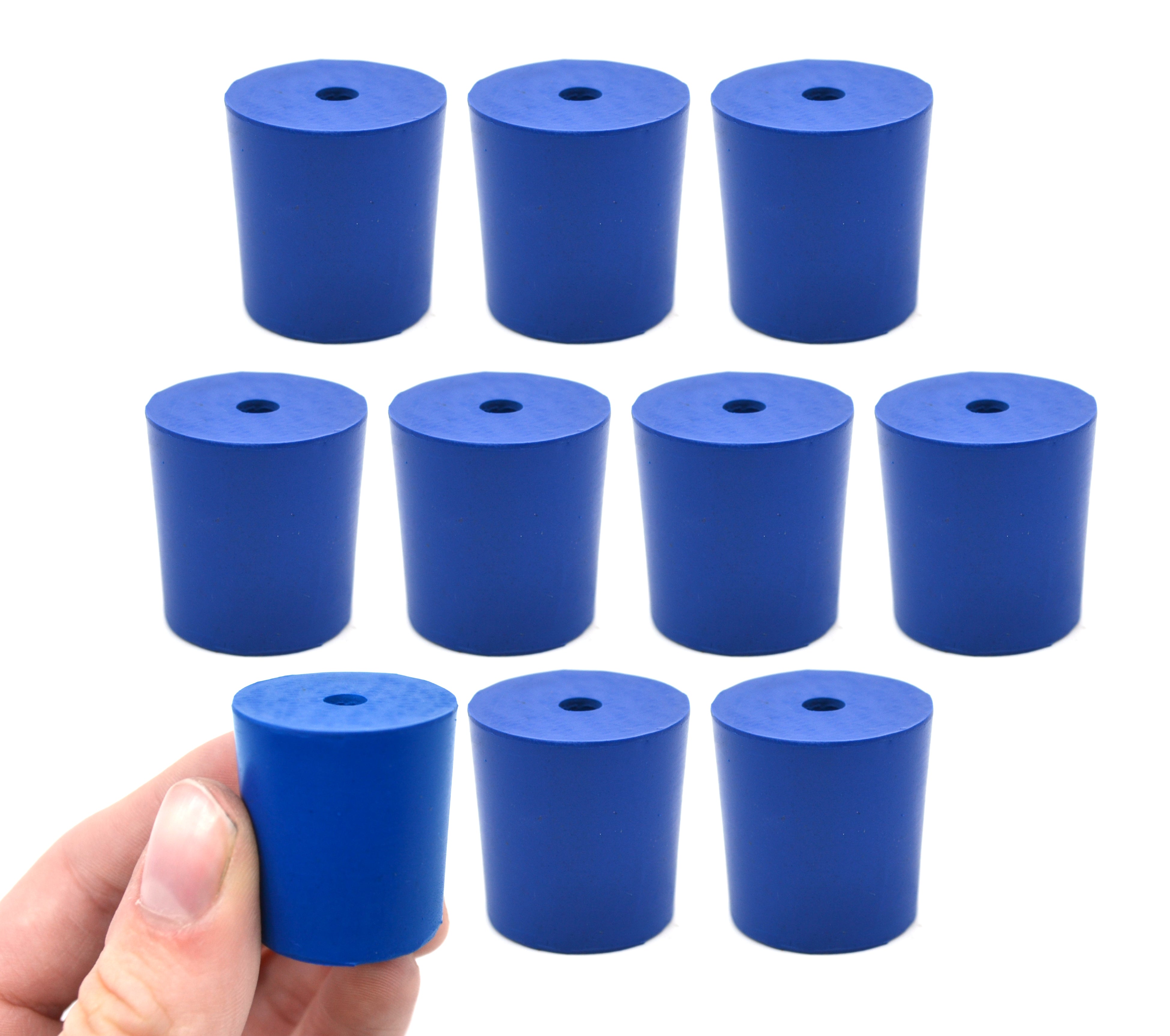 Neoprene Stopper with 1 Hole, 10-Pack