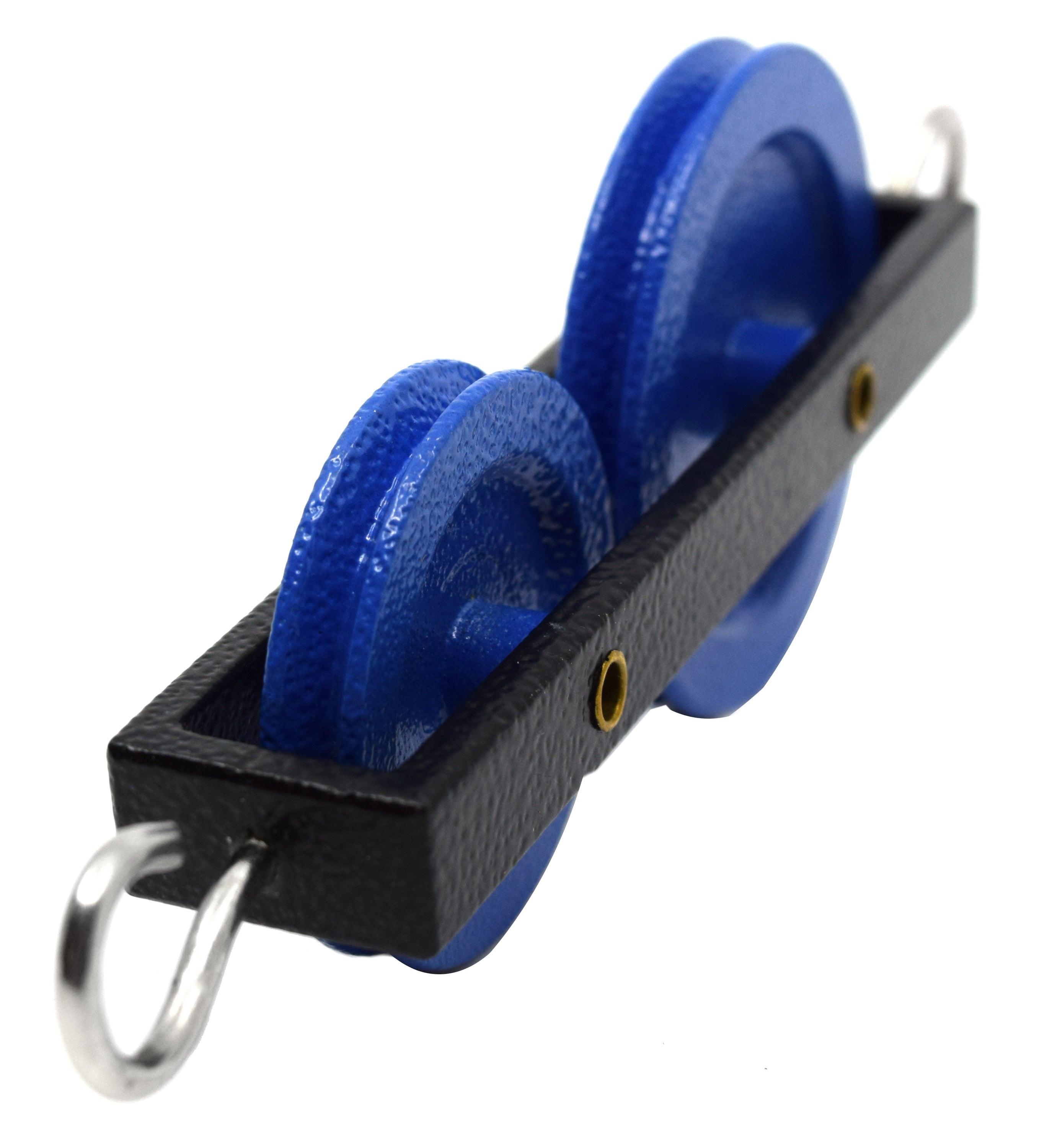 Double Long Pulley, 2" and 1.5" Wheels