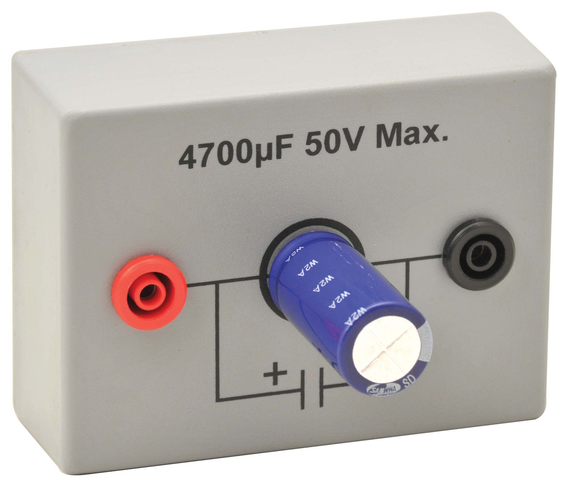 4700µF Electrolytic Capacitor Demonstrator with 4mm Terminals