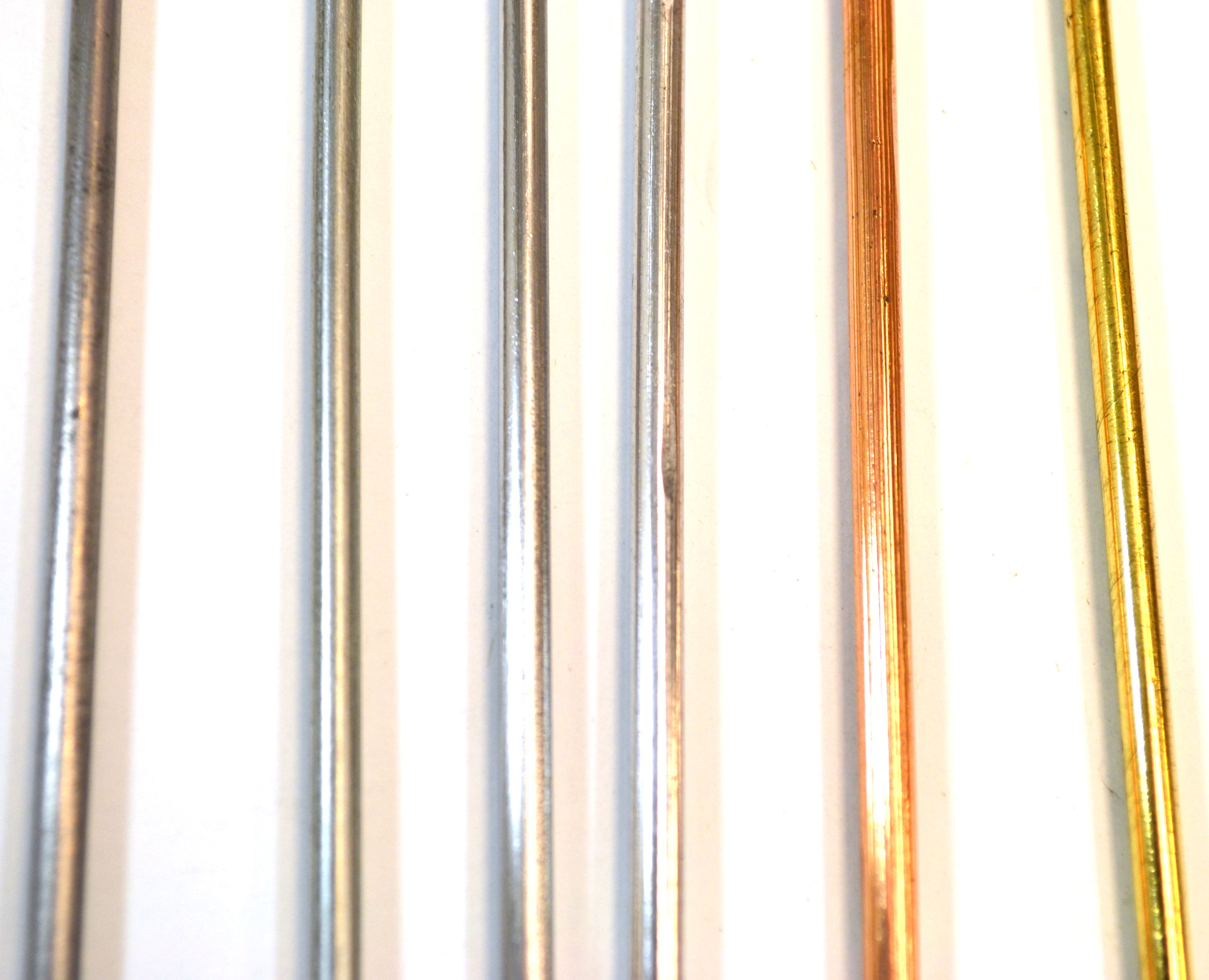 6-Metal Thermal Conductivity Rod Set (Iron, Copper, Aluminum, Lead, Brass, Zinc)